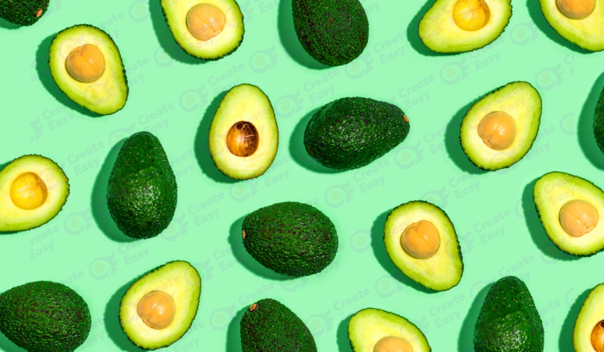 Hass avocado background