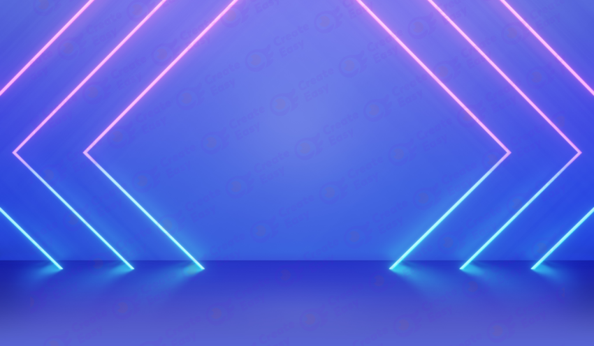 Blue backdrop neon lighting color background