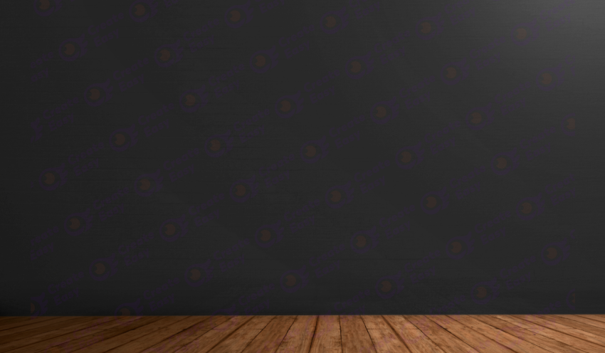 Black wall and wooden floor Color texture Background