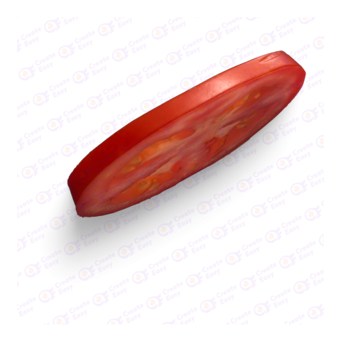 Tomato single slice createasy png
