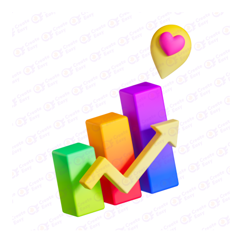 Arrow Showing Growth 3d free png image
