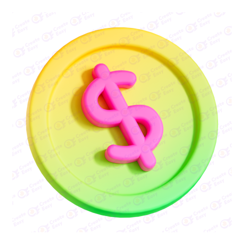 Dollar sign 3D Free png image