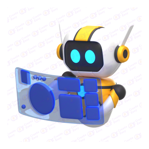 Robot Escribiendo free 3D png image