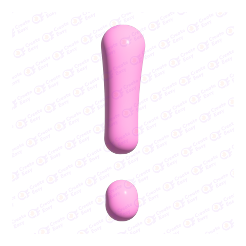 Exclamation Mark free 3d png image