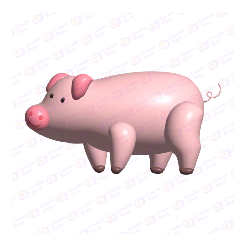 pig  free 3d png image