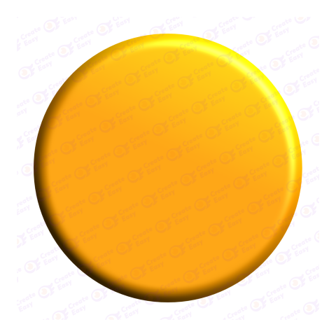 Glossy Orange Button free 3d png image