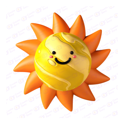 Sun free 3d png image