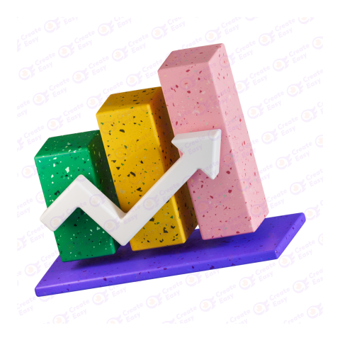 Arrow Showing Growth 3d free png image