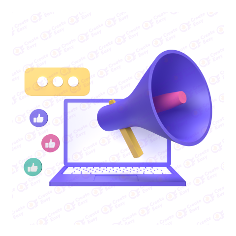 Digital Marketing free 3d png image