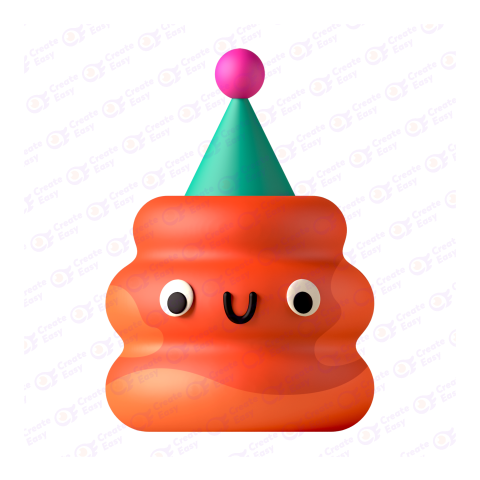 party illustration free 3d png image