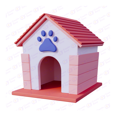 Pet House free 3d png image