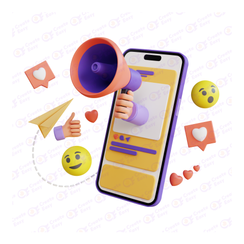 Mobile Marketing free 3d png image