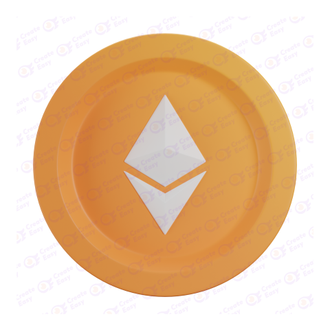 Ethereum free 3d png image