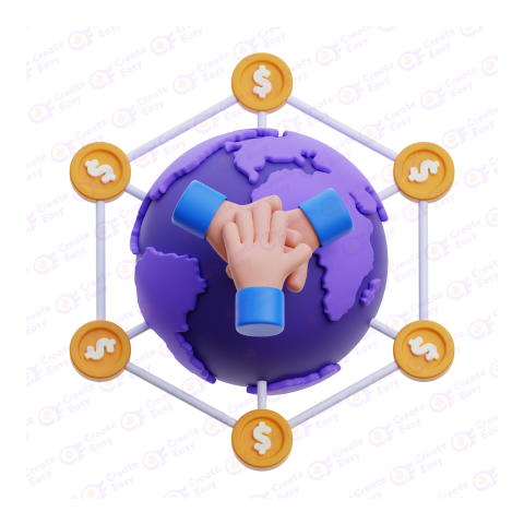 Crowdfunding free 3d png image