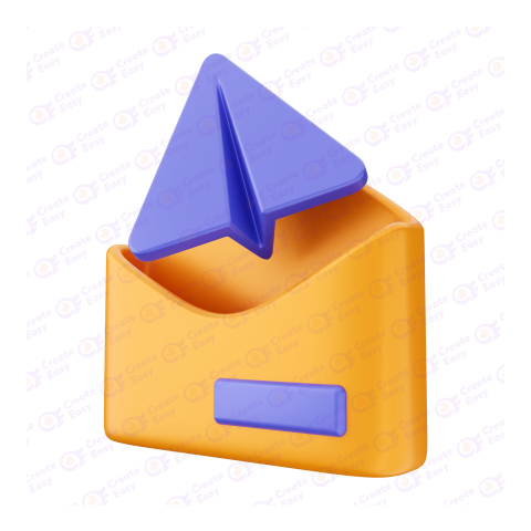 Message sending free 3d png image