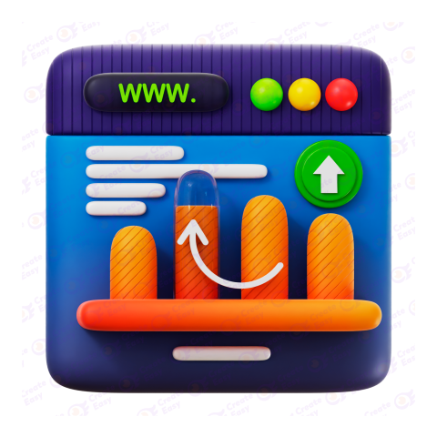 Traffic Chart illustration free 3d png image