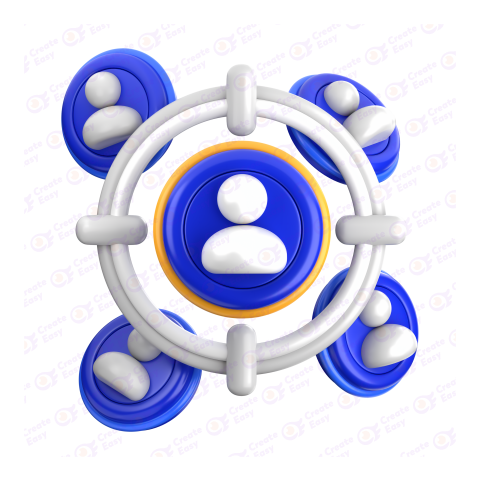 Target Audience 3d free png image