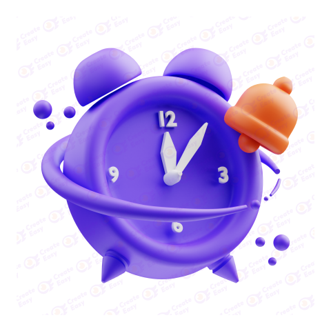 Alarm Clock 3d free png image