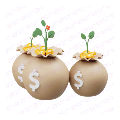 Investment Growth Free 3d png image