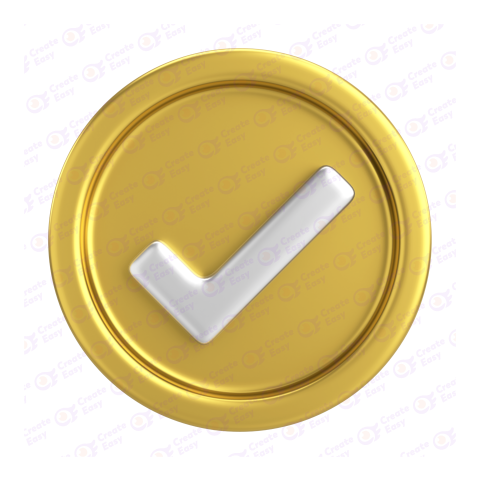 3D Green Checkmark free 3d png image