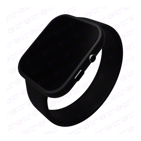 Black Smart Watch free 3d png image