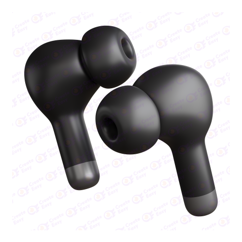Wireless Earbuds Free 3d png image
