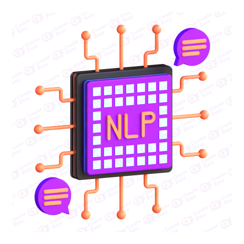Natural language processing Free 3d png image