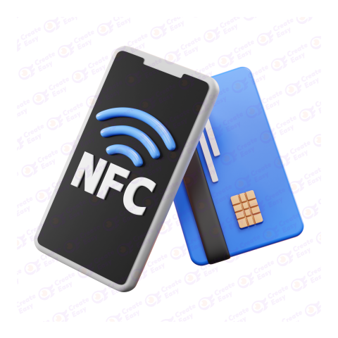 Near-field communication Free 3d png image