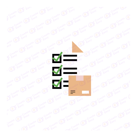 Inventory Management Flat geometric icon