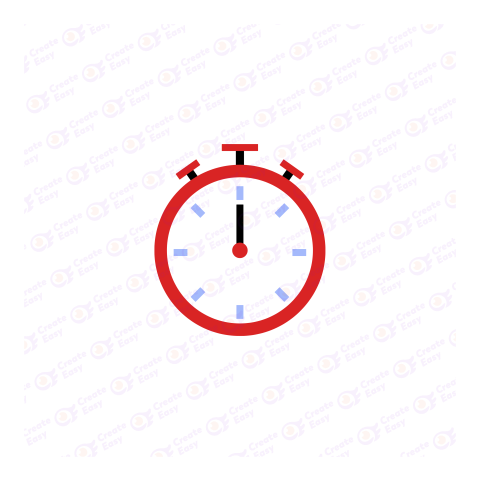 Chronometer watch Flat geometric management icon