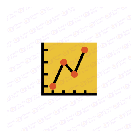 Line graph Flat Circular Flat geometric management icon