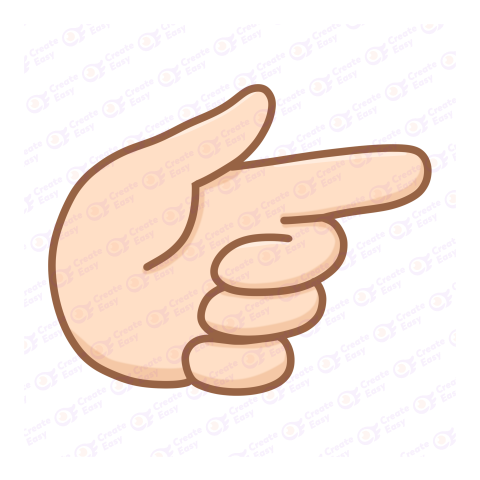 Hand Pointing Finger Flat geometric management icon
