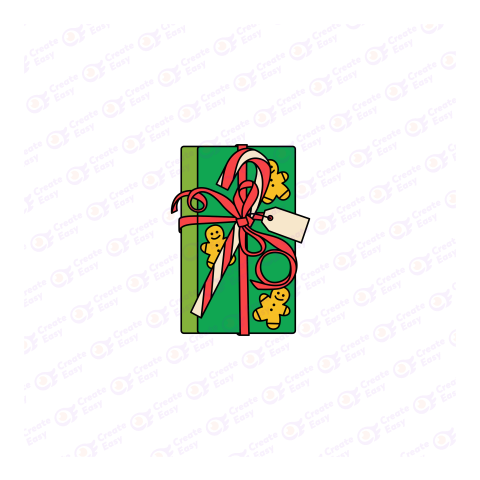 Celebrate Christmas Gift Card Flat geometric management icon