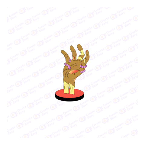 Hand Halloween Flat geometric management icon