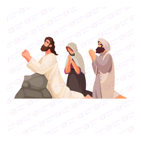 Christian Private Story Flat geometric management icon