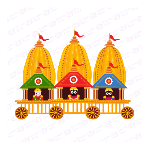 Ratha Yatra Flat geometric icon png image