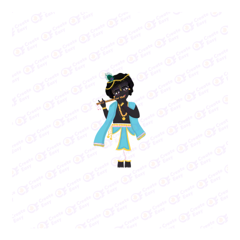 Lord Krishna Flat geometric icon png image