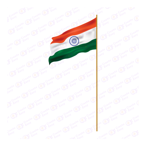 Flag of India Flat geometric icon png image