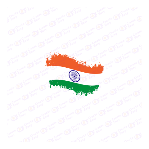 Flag of India Flat geometric icon png image
