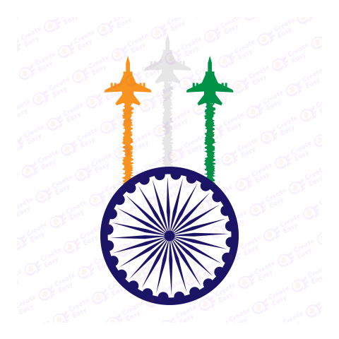 Flag of India Flat geometric icon png image