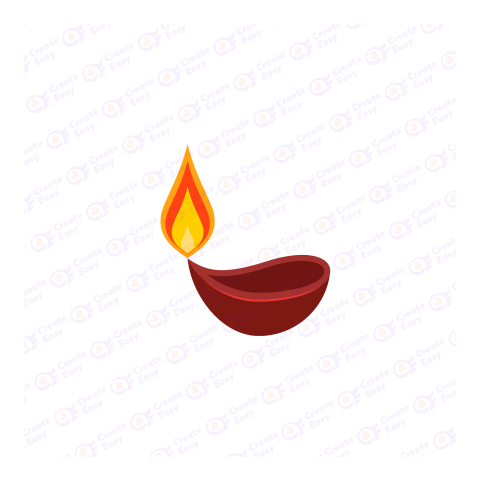 Diya Logo Cliparts Flat icon free png image