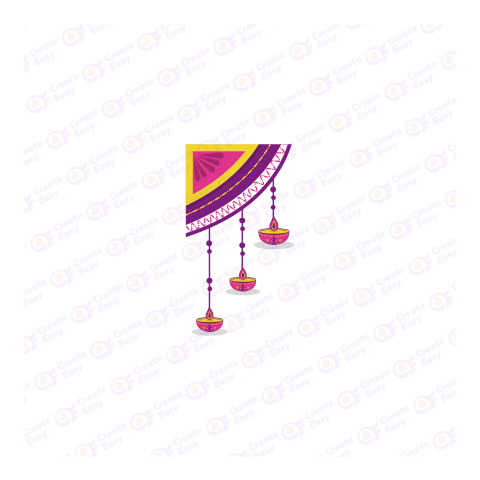 Flat Glossy Diwali Background with Vibrant Flat icon free png image
