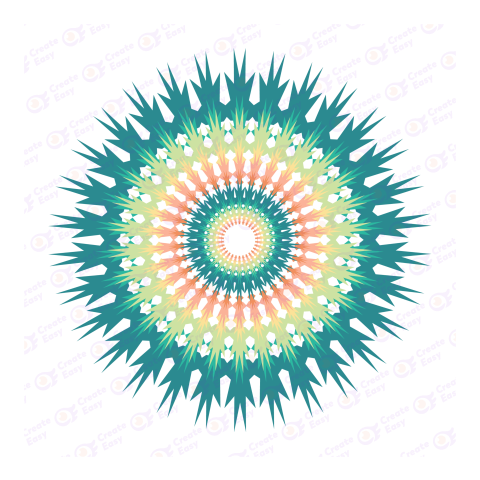 Mandala Flat icon free png image