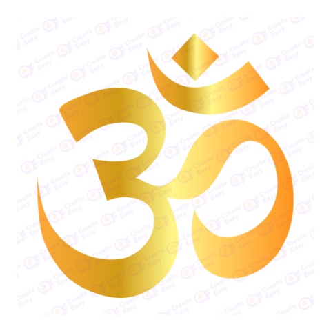 Om Flat icon free png image