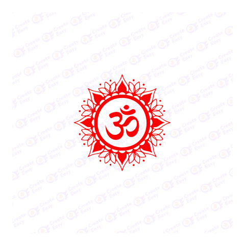 Om Flat icon free png image