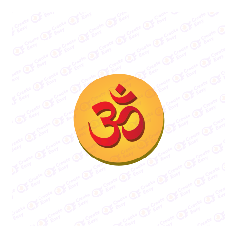 Om Flat icon free png image