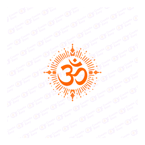 Om Flat icon free png image