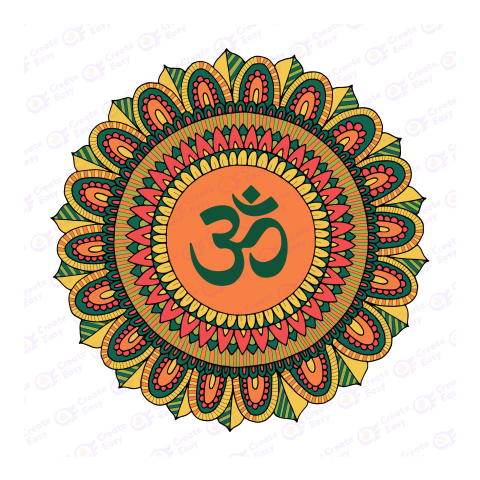 Om Flat icon free png image