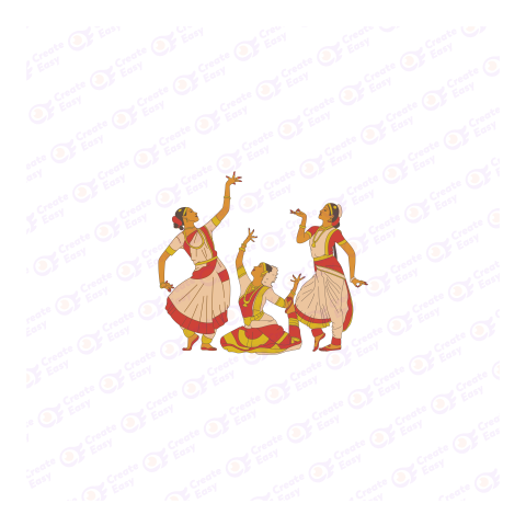 Bharatanatyam Flat icon free png image