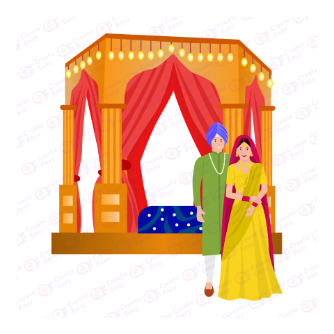 Anand Karaj Flat icon free png image